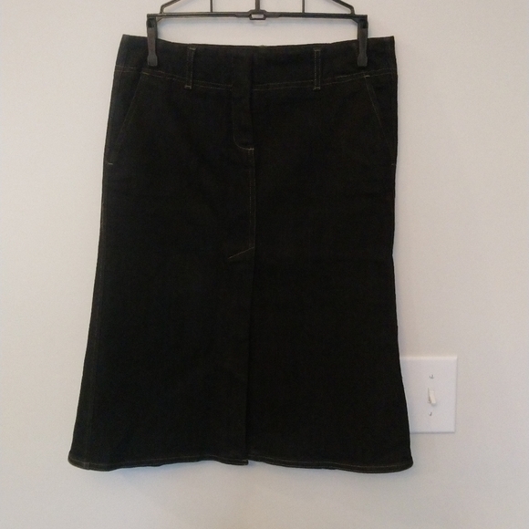 Theory Black Jean Skirt - Picture 6 of 6